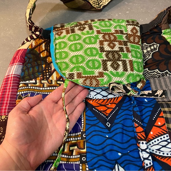 African Quilted Shoulder Bag - Picture 4 of 13